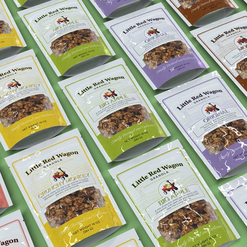 Standup pouch for artisan granola company